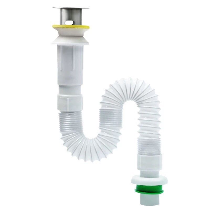 [FREESHIP] Dây sun xi phông chậu rửa mặt Lavabo loại đẹp, đầu inox dày dặn ko gỉ, dễ dàng lắp đặt (có sẵn)