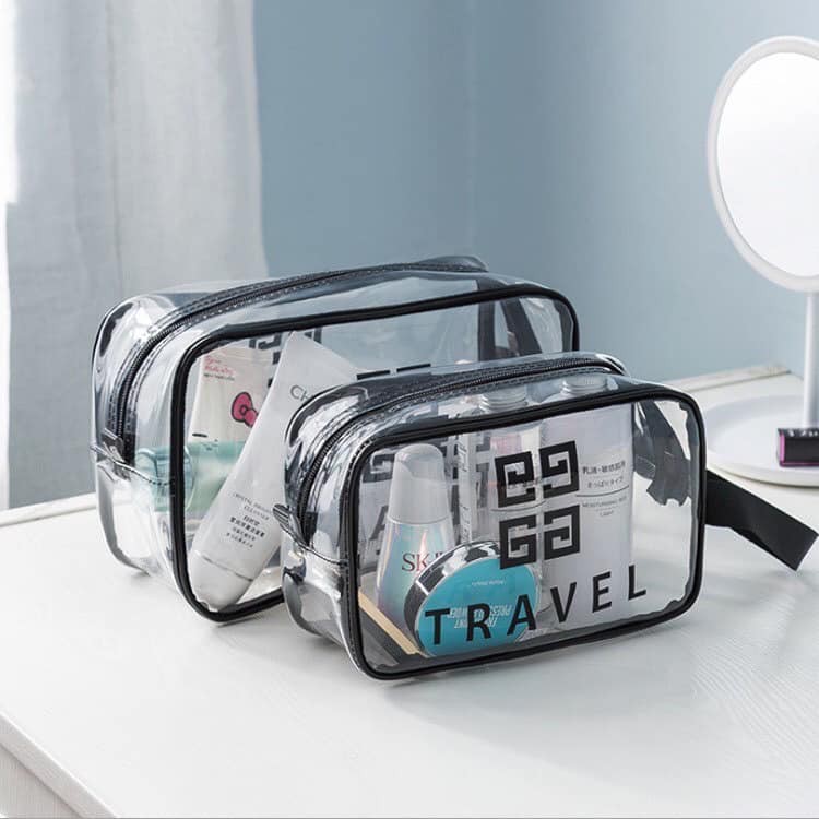 Bộ 3 túi du lịch trong suốt - set 3 túi xách Travel mini tiện dụng