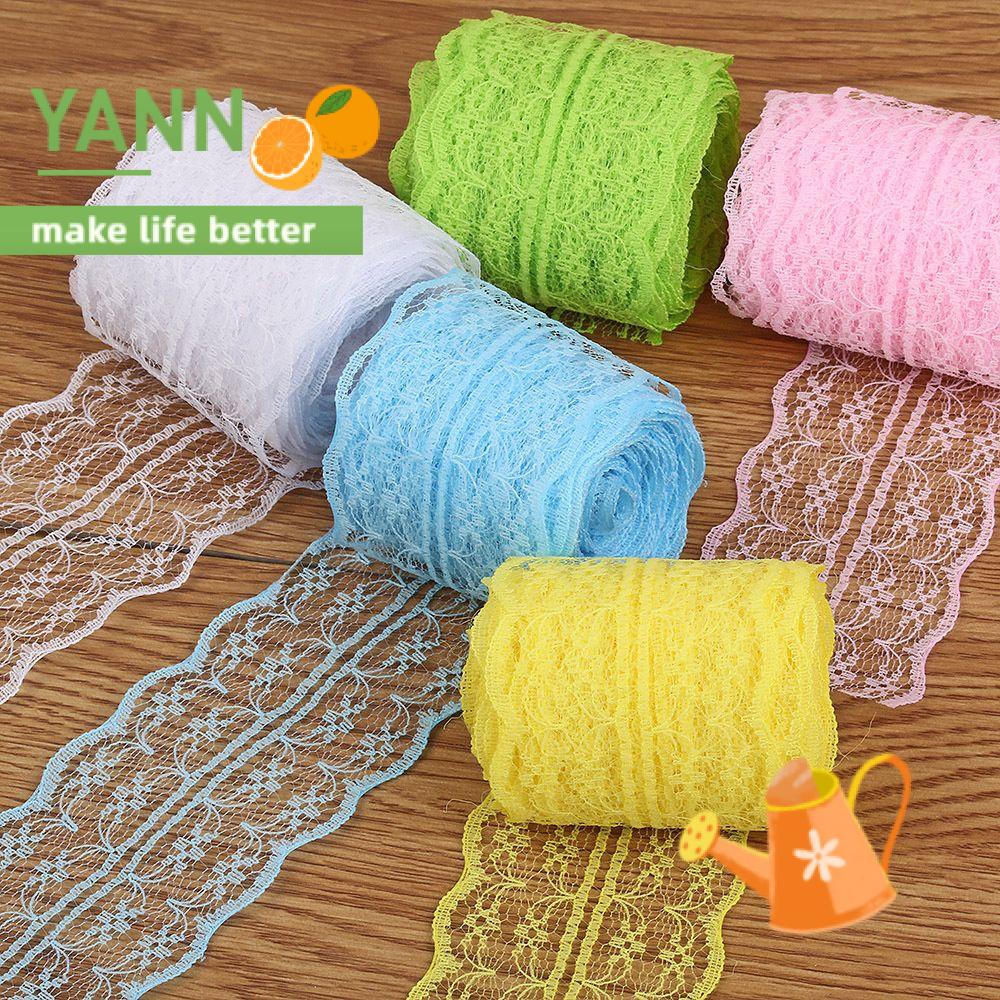 🍊YANN🍊 package lace decoration manual Lace pattern material color Warp knitting Polyester Yarn Webbing/Multicolor