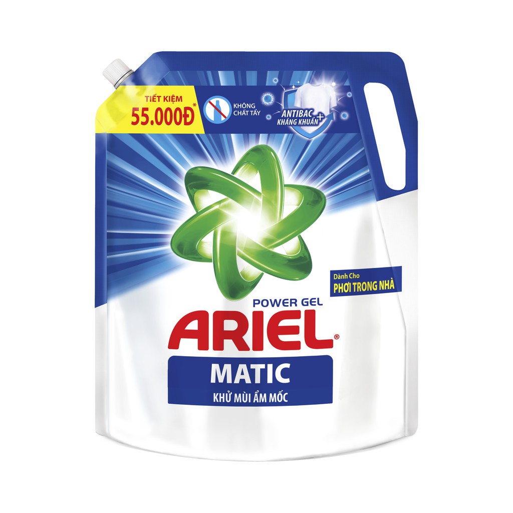 Ariel Matic Nước Giặt Túi 2.1Kg - 2.3Kg