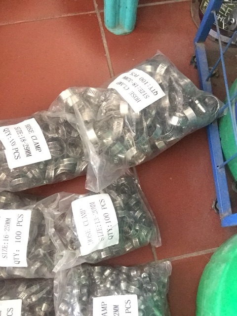 Quai nhê (đai siết ống )inox từ 6mm-140mm