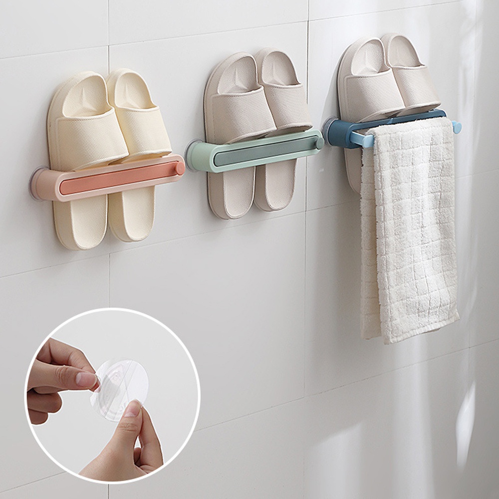 Giá Treo Dép Gắn Tường Có Thể Thu Gọn Tiện Dụng