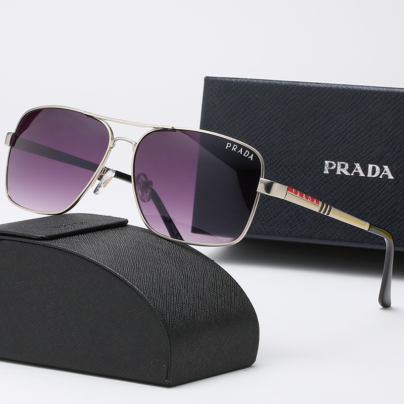 ! Prada! Kính mát phân cực chống tia UV 400 cho nam