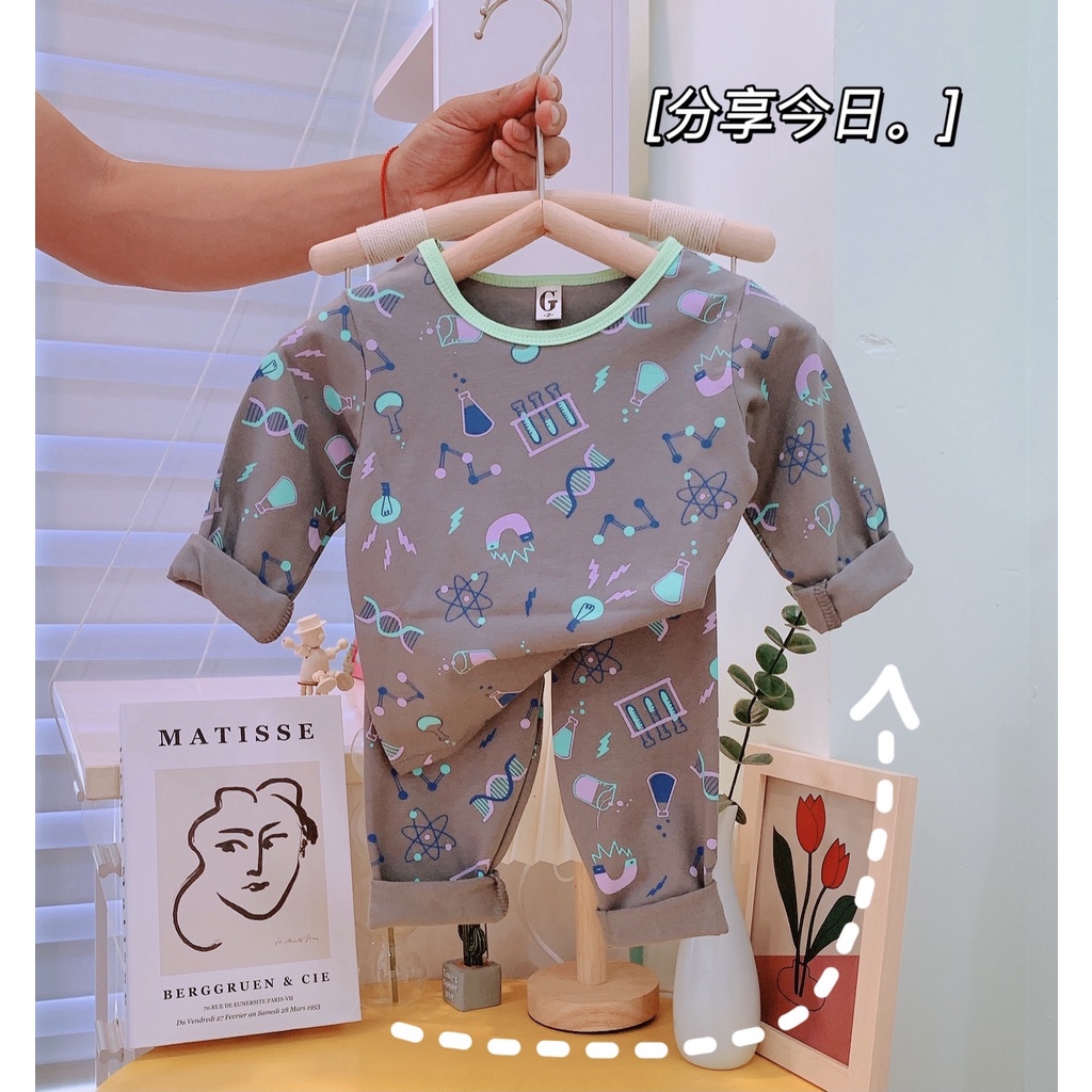 Lyvyshop - (Lô mới) Bộ dài tay cotton cho bé trai, bé gái từ 09-28kg