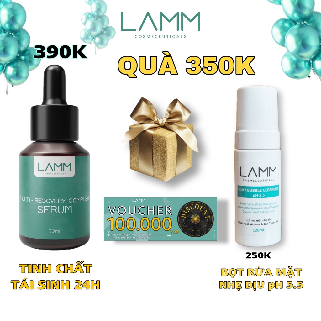 Serum siêu cấp ẩm dưỡng trắng da phục hồi se khít lỗ chân lông chiết xuất yến mạch LAMM