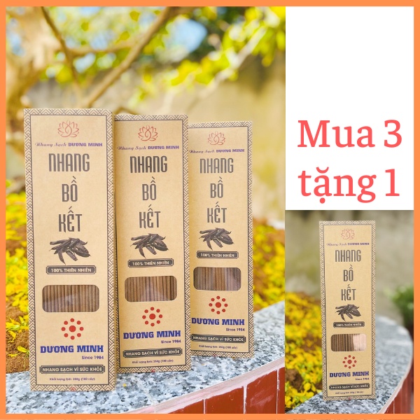 Combo 3Hộp nhang Bồ Kết Dương Minh nhang sạch 100% thành phần tự nhiên hương nhang thắp cúng xông nhà an toàn