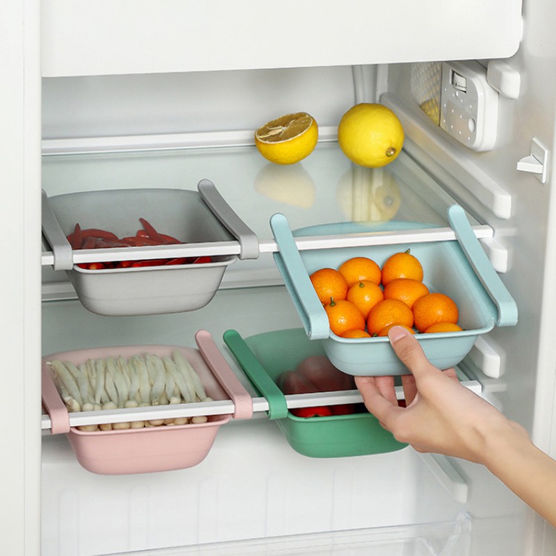Refrigerator pull-out storage box My living