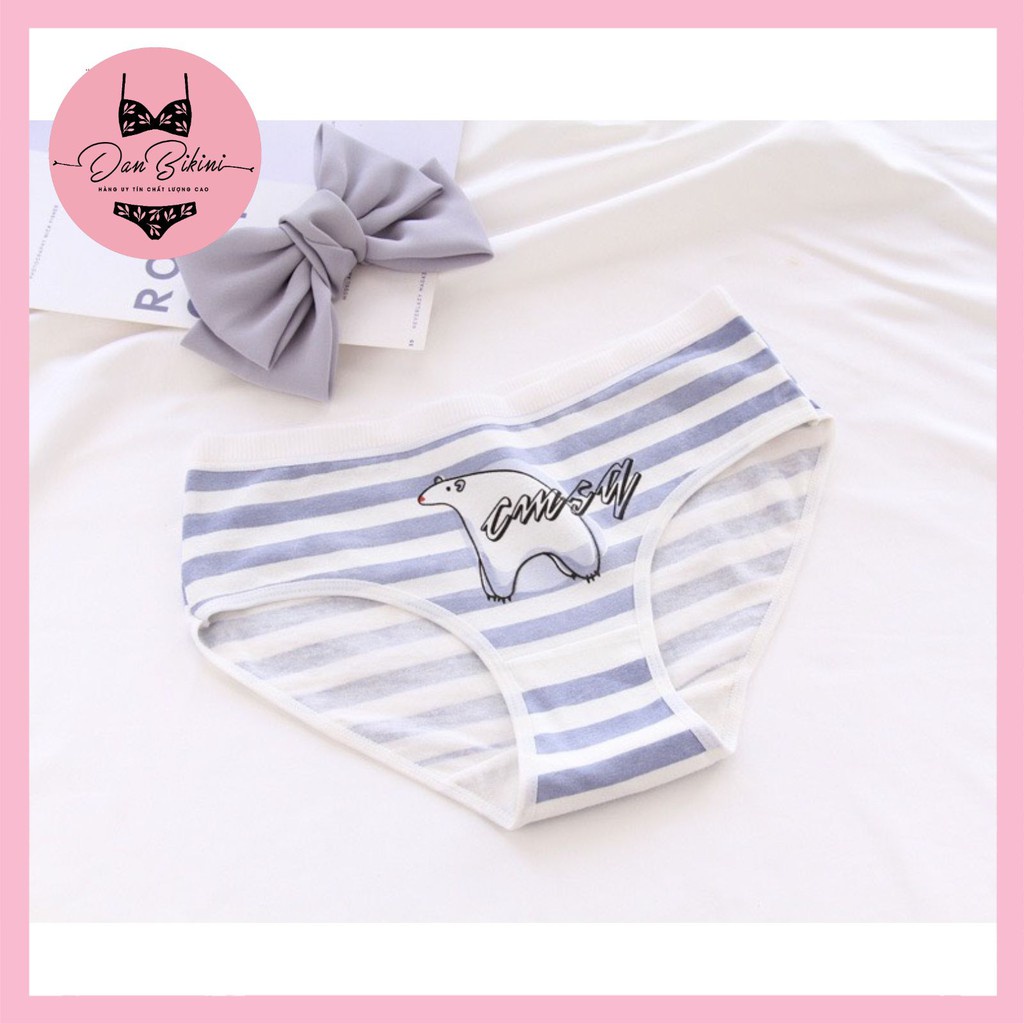 Quần Lót Nữ Cotton Dễ Thương thoáng mát hình gấu đáng yêu mã 0745