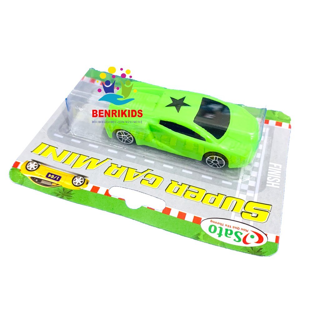 Đồ Chơi Phát Triển Vận Động, Đồ Chơi Xe Đua Mini Nhiều Màu Sắc Cho Bé Vui Chơi, Kích Thích Não Bộ, Đồ Chơi Sato