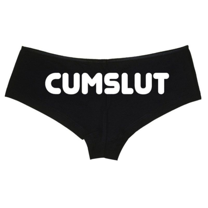 Quần lót G-string lưng thấp họa tiết chữ vui nhộn cho nữ