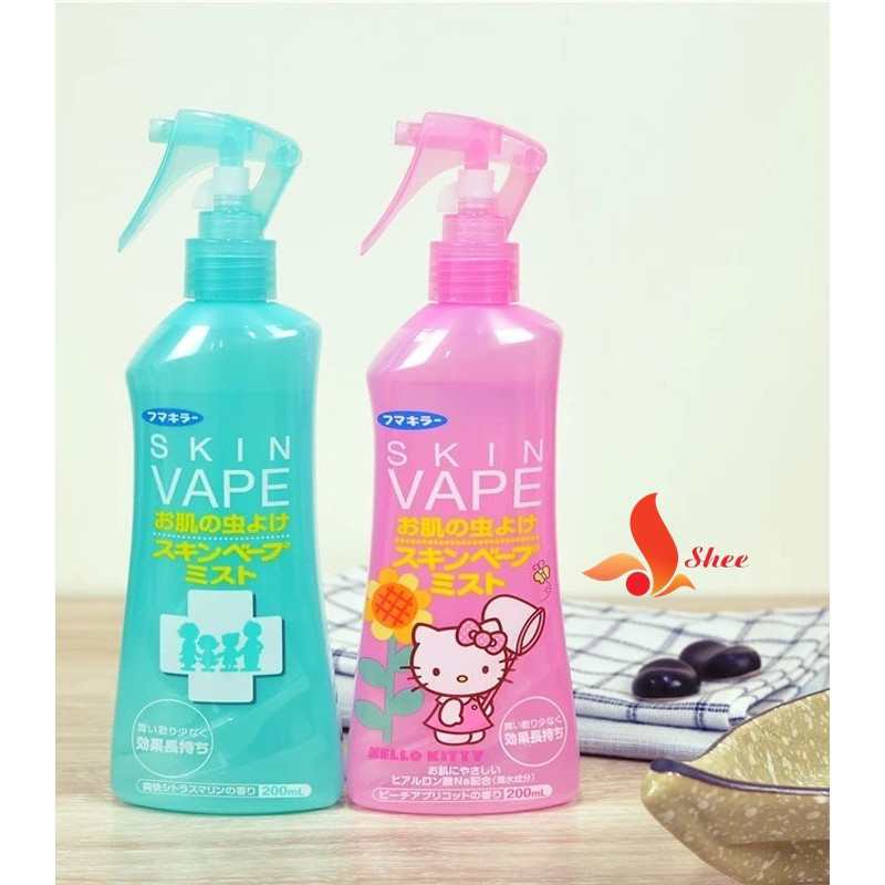 [Siêu Giảm Giá] - Xịt chống muỗi Skin Vape Nhật Bản 200ml an toàn từ thiên nhiên, dùng được cho bé