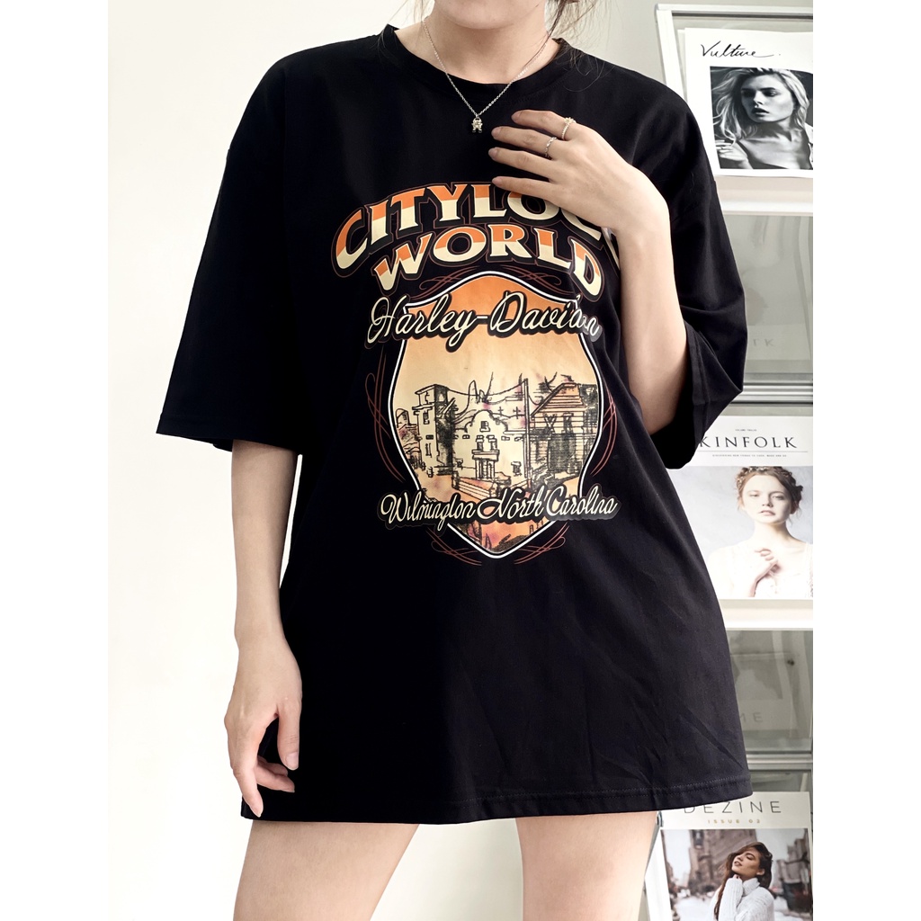 Áo thun cotton form rộng CITY LOCO unisex nam nữ (Ảnh thật/Có sẵn) | BigBuy360 - bigbuy360.vn