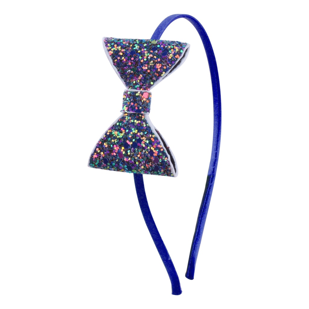 Băng Đô Nơ Đính Kim Sa Màu Sắc Ngọt Ngào Xinh Xắn Cho Bé Gái