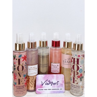 Xịt bodymist kim tuyến Bath & Bodywork