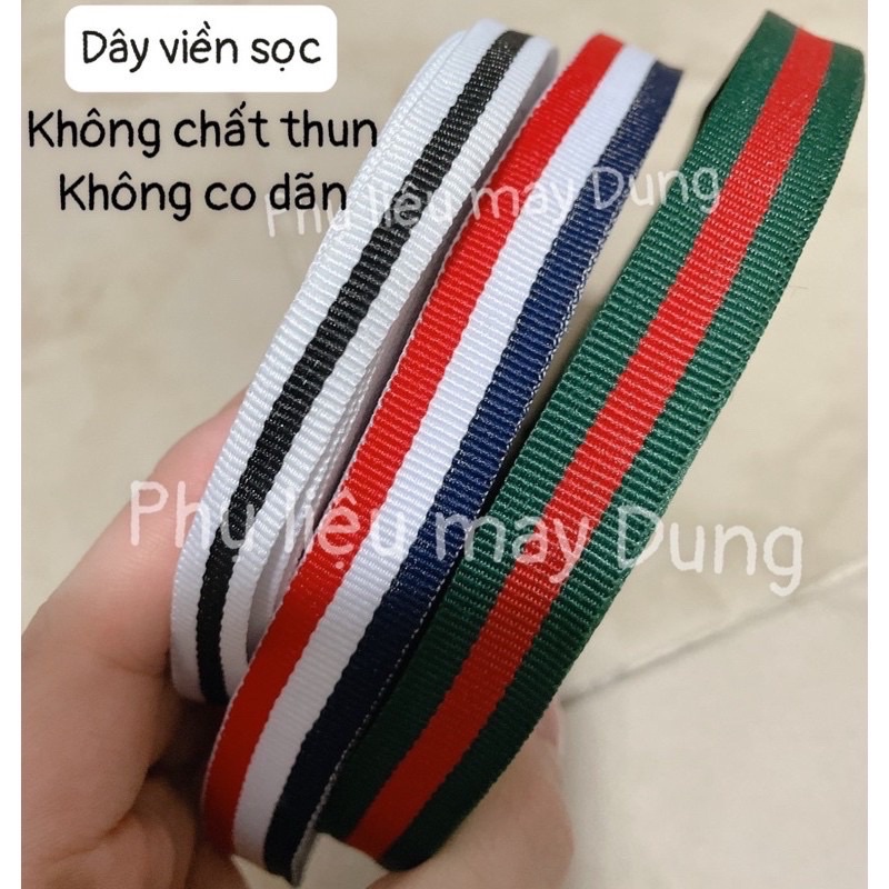 dây viền sọc viền đường quần áo