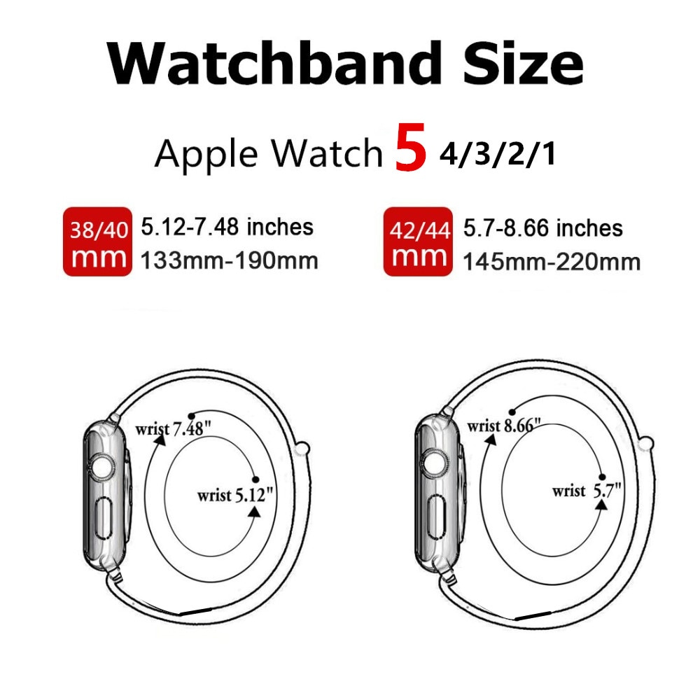 Dây Nylon Cho Đồng Hồ Apple 44mm 40mm 42 mm 38mm Iwatch Series 1 / 2 / 3 / 4 / 5 / 6 / Se