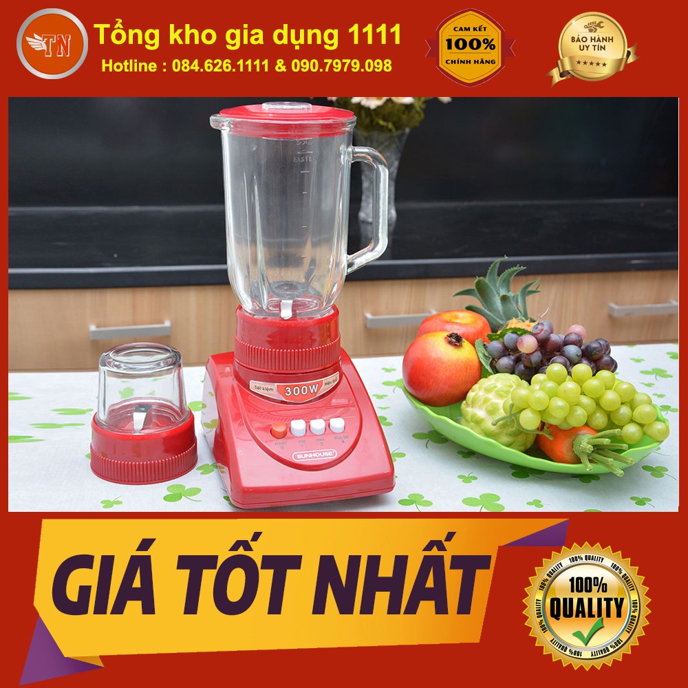 Máy xay sinh tố Sunhouse SHD5115, 2 cối thủy tinh