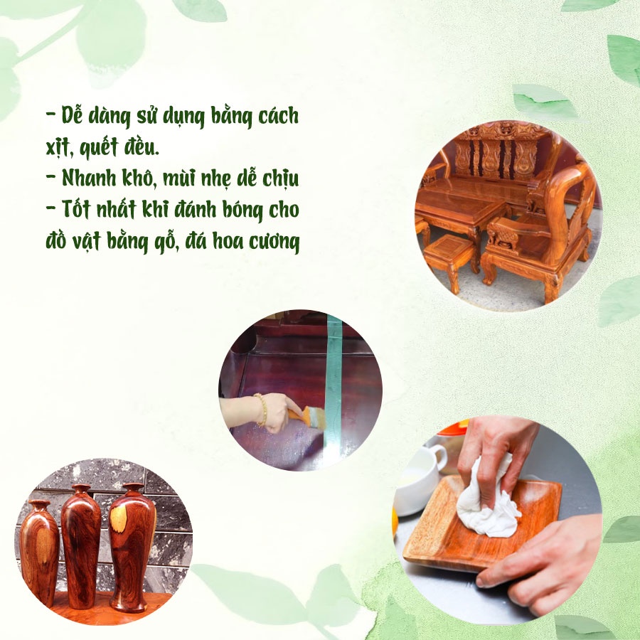 Sáp đánh bóng đồ gỗ| chất đánh bóng OL 500ml