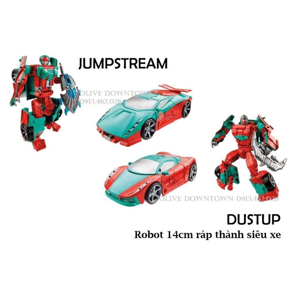 🔸️ Mô hình Robot cao 14cm lắp ráp thành SIÊU XE - Transformers Combiner Wars