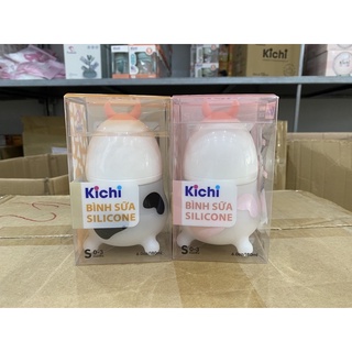 Combo 3 bình sữa cho bé, bình silicon