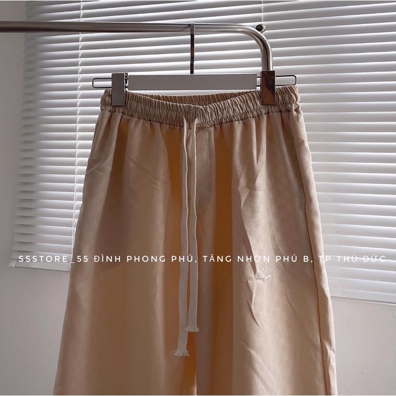 Quần jogger nỉ ô vuông chữ RENDTTY nhiều màu form rộng unisex_SSSTore
