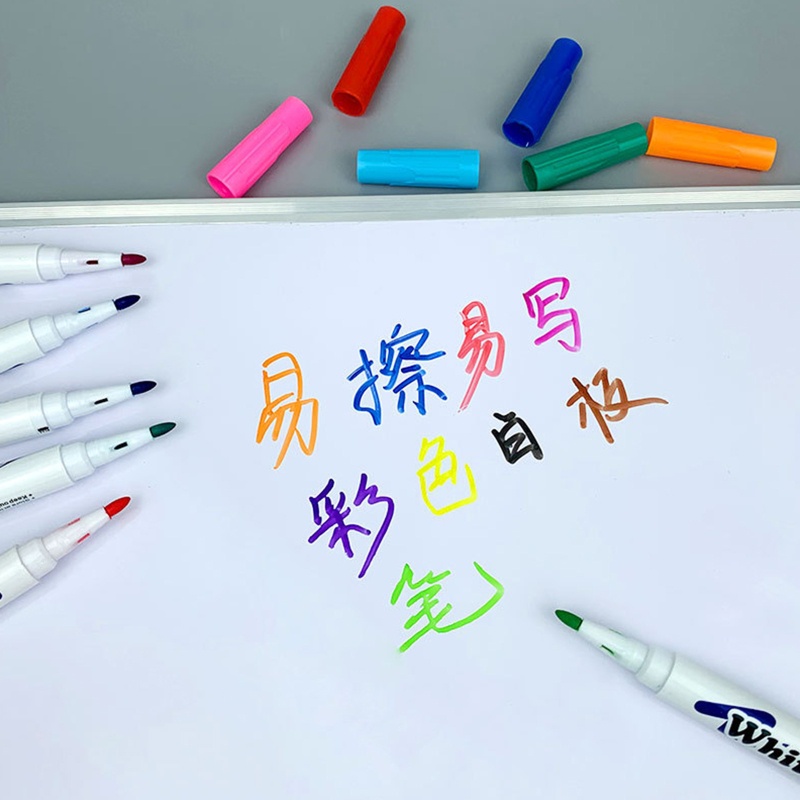 Set 12 Bút Lông Viết Bảng Có Thể Xóa Được Nhiều Màu Sắc Dành Cho Văn Phòng / Trường Học
