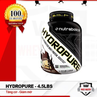NUTRABOLICS - HYDROPURE 4.5LBS 2.1KG - CHÍNH HÃNG | Whey Protein 100% Thuỷ Phân