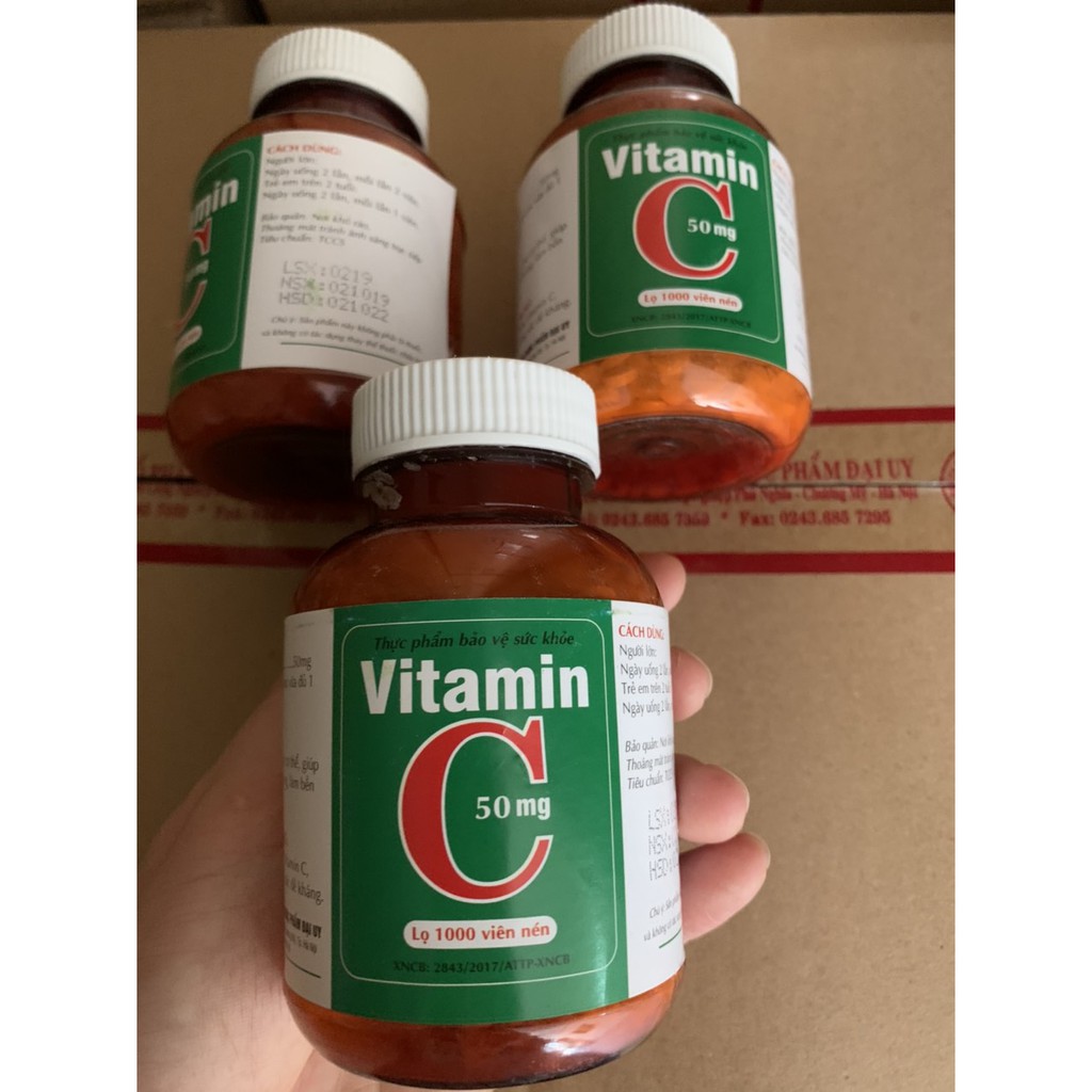 Vitamin C - tăng cường sức đề kháng, bền thành mạch - 1000 viên