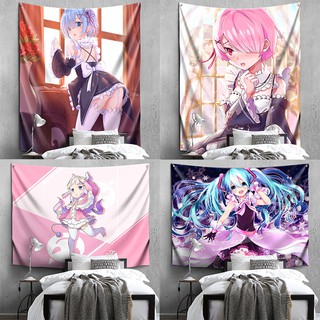 Thảm treo tường trang trí hình nhân vật anime 2d chất lượng cao