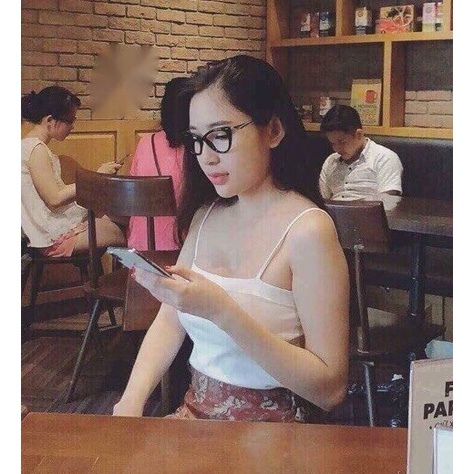 Áo 2 dây nữ Shynstores - áo ống 2 dây sợi bún vải tăm co giãn