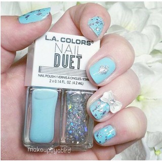 [Bill Mỹ] Sơn móng tay L.A Colors 2 trong 1 - Nail Duet Polish