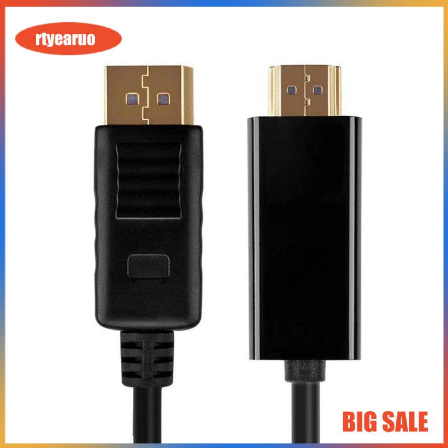 Cáp chuyển đổi Displayport DP sang đầu HDMI 1080p dài 1.8m chuyên dụng cho PC HDTV máy chiếu Laptop chất lượng cao