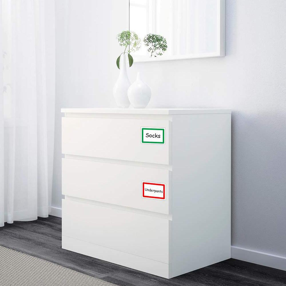 Nhãn Dán Ghi Tên Màu Trơn Tiện Dụng Cho Trường Học / Văn Phòng