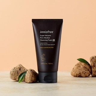 Sữa rửa mặt innisfree super volcanic pore micellar cleansing foam 2x 150ml