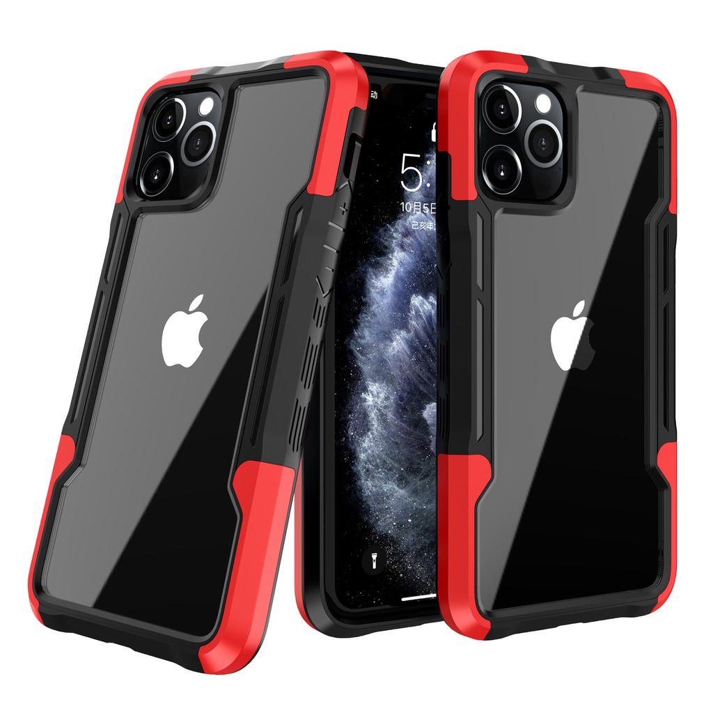 Ốp lưng trong suốt chống sốc cho iphone 12 pro max Iphone 7 Plus IP 8 Plus X Xr Xs Max 11 12 Mini