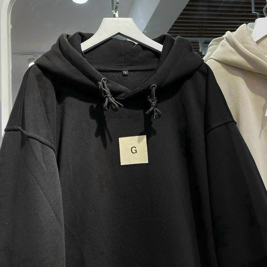 Áo Khoác Hoodie Trơn In LOGO Chũ G Vải Nỉ Ngoại Cao Cấp Có Tui Trước Phối Nón Năng Động Hot Trend Mới