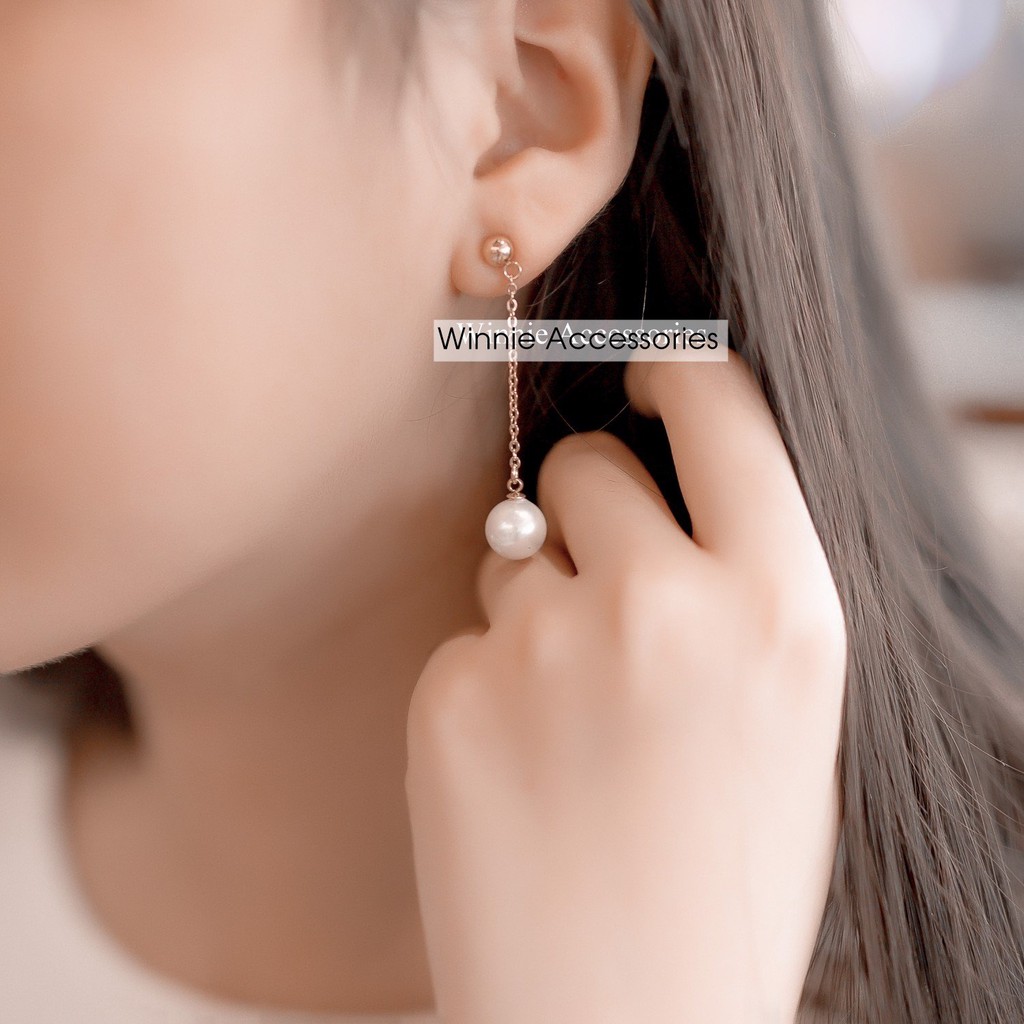 Hoa tai nữ titan ngọctrai dài