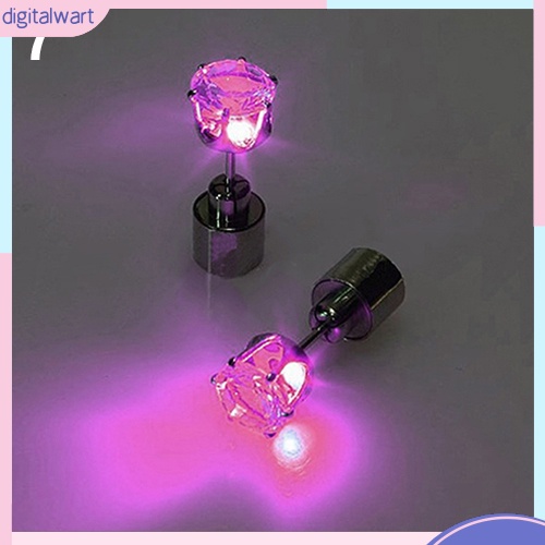 Khuyên tai đính đá có đèn LED phát sáng cho múa lễ Giáng Sinh