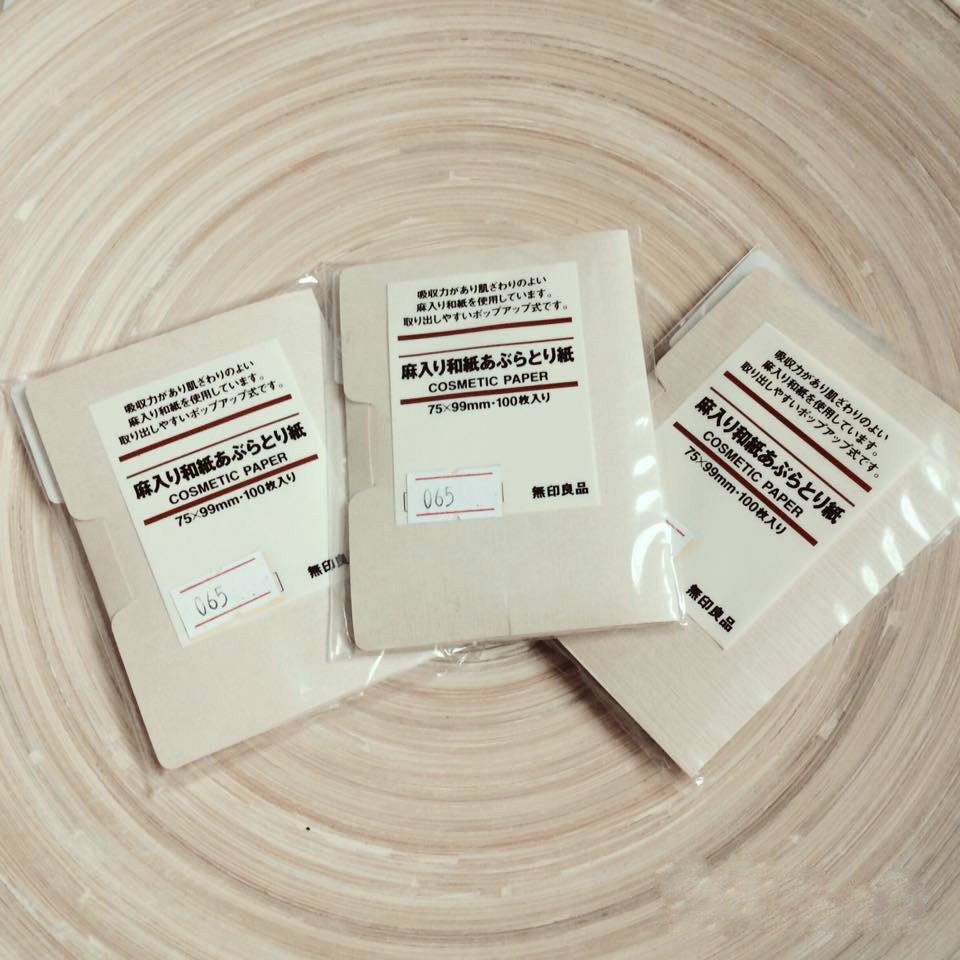 [Hàng Nhật Auth]  GIẤY THẤM DẦU MUJI COSMETIC PAPER