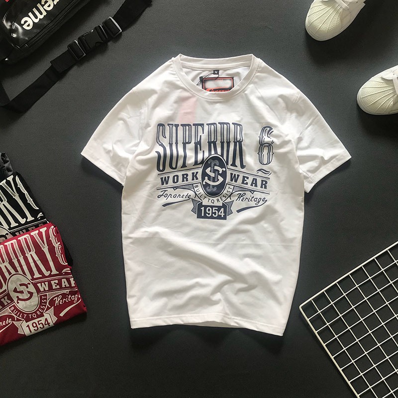 Áo thun nam tay ngắn phối hoạ tiết thêu năng động cực đẹp ADBP061 | BigBuy360 - bigbuy360.vn