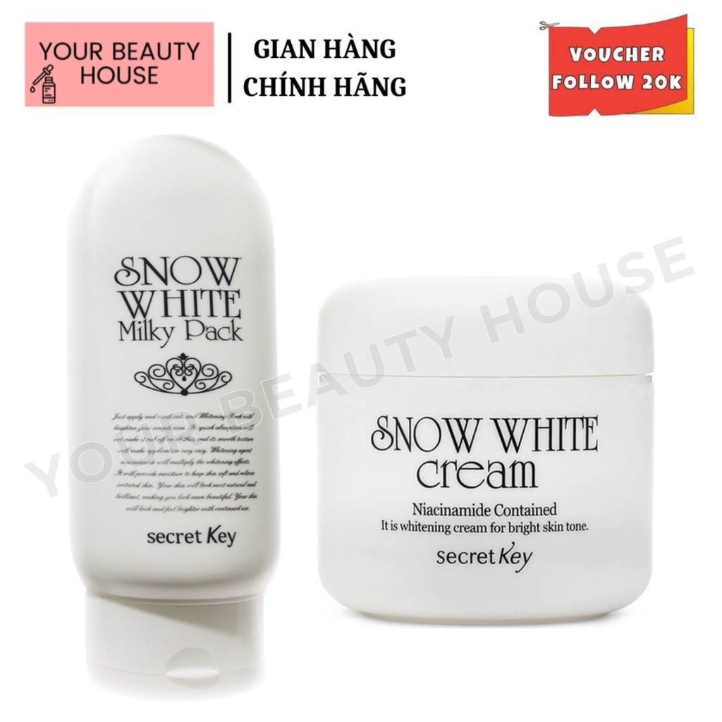 Kem Dưỡng Trắng Da Secret Key Snow White