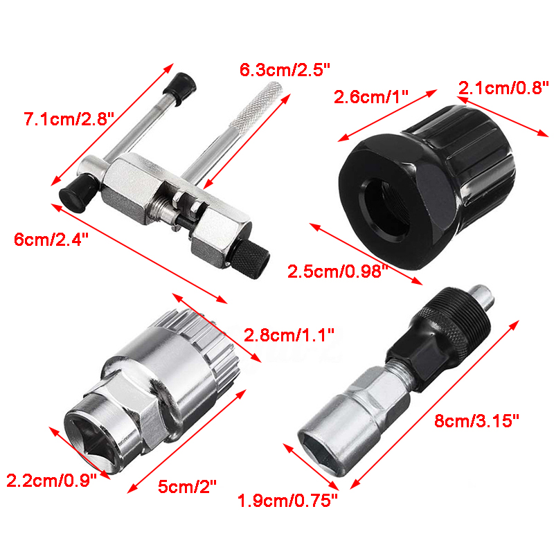 Bộ 4 Dụng Cụ Sửa Chữa Dây Xích Xe Đạp Leo Núi