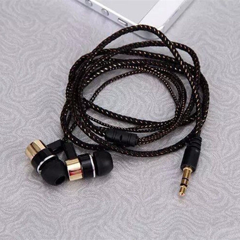 Tai Nghe Nhét Tai Mp3 / MP4 Có Micro Jack 3.5mm Cho Điện Thoại