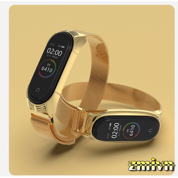 Xiaomi Miband 5 _ Dây đeo milanese loop kim loại thép không gỉ Xiaomi Miband 5 - Mijobs