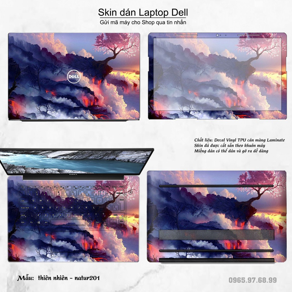 Skin dán Laptop Dell in hình thiên nhiên nhiều mẫu 7 (inbox mã máy cho Shop)