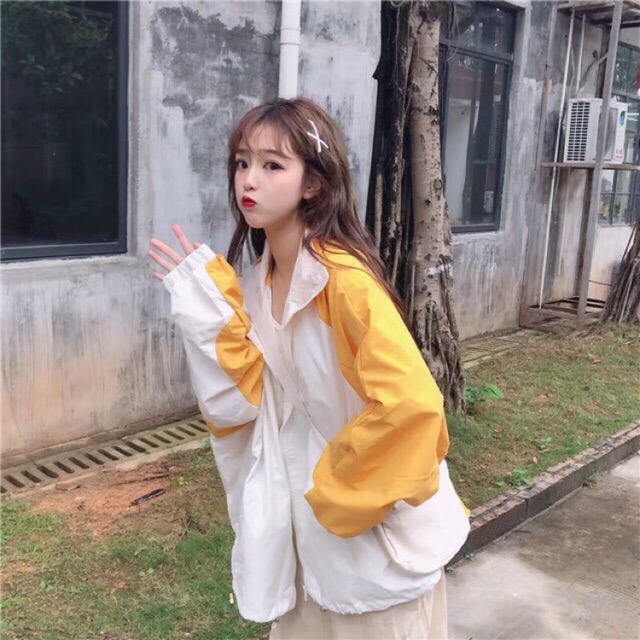 Áo khoác ulzzang pha màu