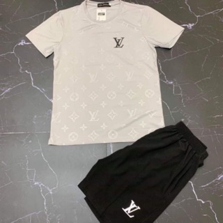 [XẢ KHO] Bộ thể thao nam LV ép vân - Thun 4 chiều cao cấp