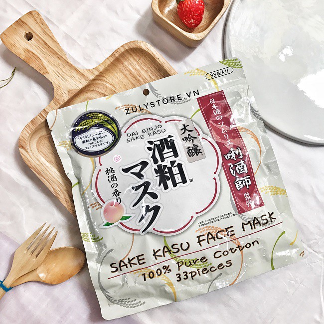 Mặt nạ giấy Sake Kasu 33 miếng