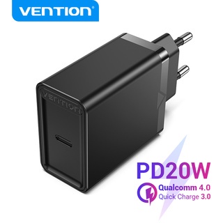 Củ sạc Vention hỗ trợ sạc nhanh 20W Q.C 3.0 và P.D 3.0 - Bảo hành 3 tháng lỗi 1 đổi 1 từ NSX