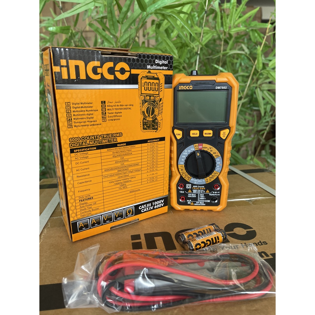 Đồng hồ vạn năng kỹ thuật số INGCO DM7502-DM200-DM2002